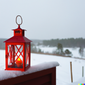 Red_Stable_lanter_in_snowy_landscape_with_light_in_it_.png